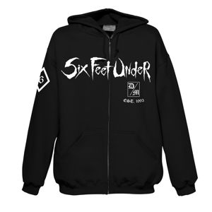 mikina s kapucňou ART WORX Six Feet Under Death Metal Čierna XL