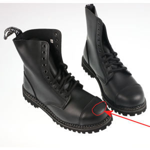 topánky kožené pánske - 10dírkové - GRINDERS - MA231