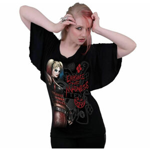 tričko filmové SPIRAL Harley Quinn Harley Quinn Čierna