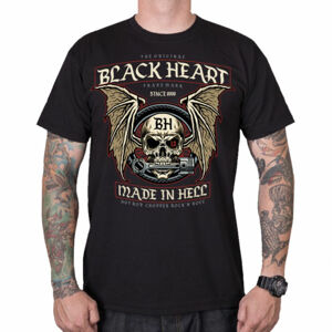 tričko pánske BLACK HEART - WAMP - BLACK - 10218