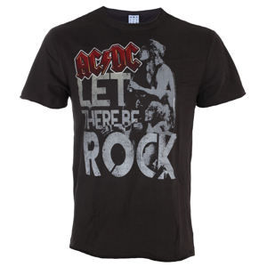 Tričko metal AMPLIFIED AC-DC Let there be Rock Čierna S