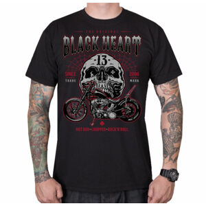 tričko pánske BLACK HEART - GANGLAND - BLACK - 10368