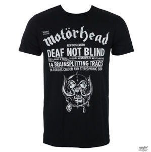 Tričko metal ROCK OFF Motörhead Deaf Not Blind Čierna M