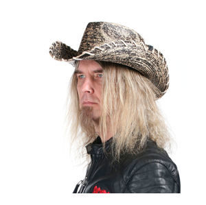 klobúk WORNSTAR Hellrider HS Black & Natural Rocker Cowboy
