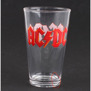 poháre AC/DC - Logo - PGAC1 - POŠKODENÁ - BEA196