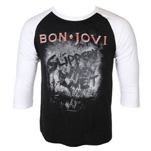 tričko metal PLASTIC HEAD Bon Jovi SLIPPERY WHEN WET Čierna XXL