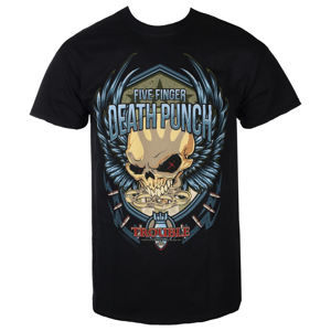 tričko metal ROCK OFF Five Finger Death Punch Trouble Čierna S