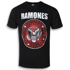 Tričko metal ROCK OFF Ramones Red Fill Seal Čierna
