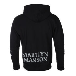 mikina s kapucňou ROCK OFF Marilyn Manson Cross Čierna S