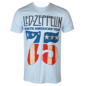 Tričko metal NNM Led Zeppelin 1975 North American Tour Čierna XXL