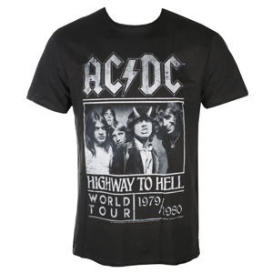 tričko metal AMPLIFIED AC-DC HIGHWAY TO HELL POSTER Čierna XXL