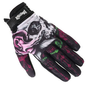 rukavice LETHAL THREAT - FLORAL SKULL - GL15006 S