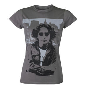 tričko metal ROCK OFF John Lennon Skyline Čierna L