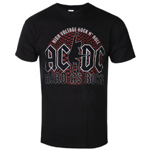 Tričko metal ROCK OFF AC-DC Hard As Rock Čierna XL