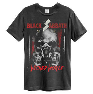tričko metal AMPLIFIED Black Sabbath WICKED WORLD Čierna XL