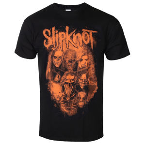 Tričko metal ROCK OFF Slipknot WANYK Orange Čierna XXL