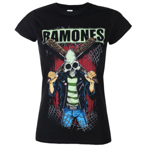 Tričko metal PLASTIC HEAD Ramones GABBA GABBA HEY Čierna