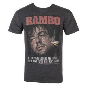 tričko filmové AMERICAN CLASSICS Rambo Gimme Dat Sizzle Čierna
