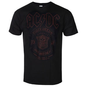 Tričko metal LIQUID BLUE AC-DC DONE DIRT CHEAP Čierna