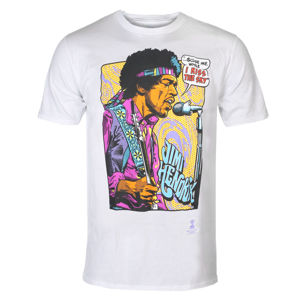 Tričko metal LIQUID BLUE Jimi Hendrix POP ART Čierna