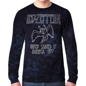 Tričko metal LIQUID BLUE Led Zeppelin USA TOUR '77 Čierna XL
