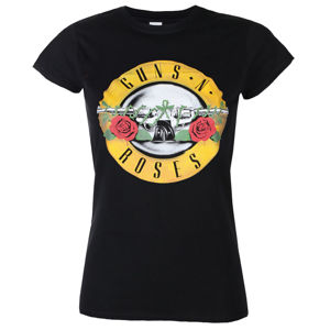 Tričko metal ROCK OFF Guns N' Roses Classic Logo Čierna XXL