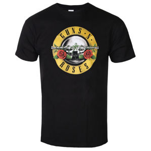 Tričko metal ROCK OFF Guns N' Roses Classic Logo Čierna XXL