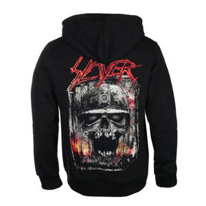 mikina s kapucňou ROCK OFF Slayer Etched Skull Čierna XXL