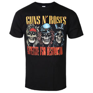 tričko metal BRAVADO Guns N' Roses AFD SKULLS BLK Čierna L