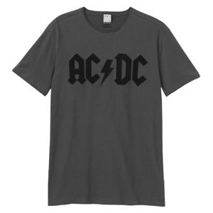 tričko metal AMPLIFIED AC-DC BACK IN FLOCK Čierna XXL