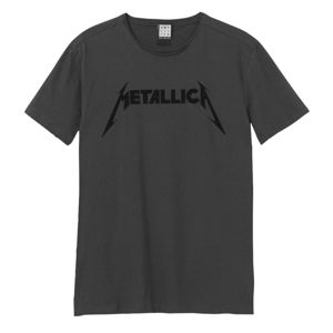 Tričko metal AMPLIFIED Metallica BLACK LOGO Čierna L