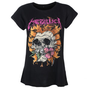 Tričko metal NNM Metallica Flower Skull Čierna XXL