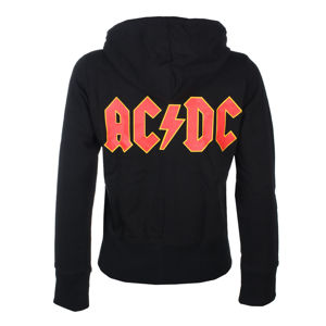 mikina s kapucňou ROCK OFF AC-DC Logo- ROCK OFF Čierna