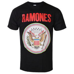 Tričko metal ROCK OFF Ramones Full Colour Seal Čierna
