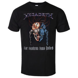 Tričko metal ROCK OFF Megadeth Systems Fail Čierna