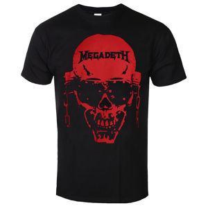 Tričko metal ROCK OFF Megadeth Contrast Red Čierna M