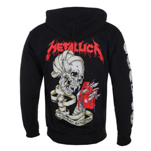 mikina s kapucňou ROCK OFF Metallica Heart Explosive Čierna M