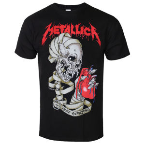 Tričko metal ROCK OFF Metallica Heart Explosive Čierna XXL