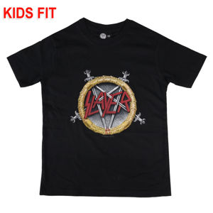 Tričko metal Metal-Kids Slayer Pentagram Čierna