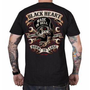 tričko pánske BLACK HEART - VISITOR - BLACK - 12165