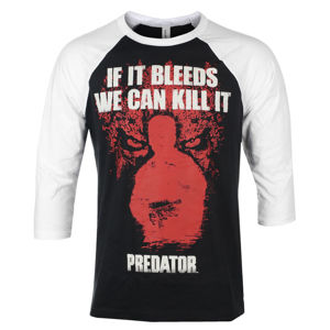 tričko filmové HYBRIS Predator If It Bleeds Čierna XXL