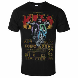 Tričko metal ROCK OFF Kiss Cobra Arena '76 Čierna