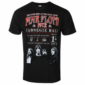 Tričko metal ROCK OFF Pink Floyd Carnegie '72 Čierna