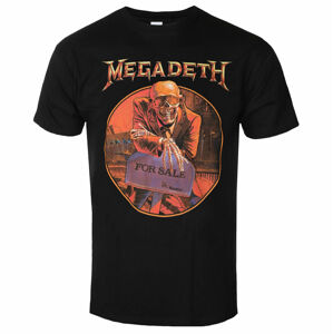 Tričko metal ROCK OFF Megadeth Peace Sells… Tracklist BL Čierna