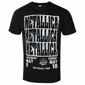 Tričko metal ROCK OFF Metallica Cow Palace BL ECO Čierna