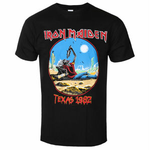 Tričko metal ROCK OFF Iron Maiden The Beast Tames Texas BL Čierna