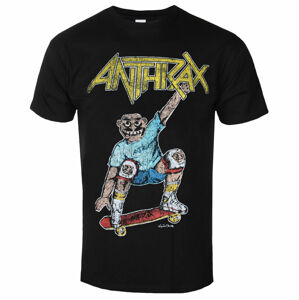Tričko metal ROCK OFF Anthrax Spreading Skater Notman Vintage BL Čierna