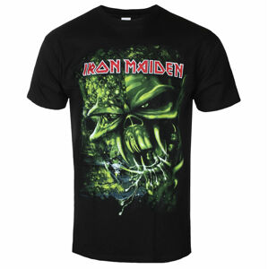 Tričko metal ROCK OFF Iron Maiden Final Frontier Green BL Čierna