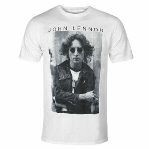 Tričko metal ROCK OFF John Lennon Windswept WHT Čierna