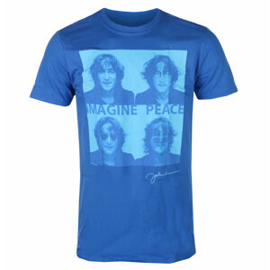 Tričko metal ROCK OFF John Lennon Glasses 4 Up BLUE Čierna